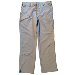 Under Armour khaki pants, flat front men's 36x30
